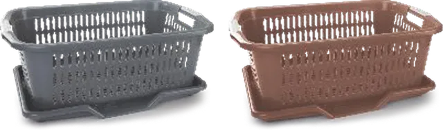 Nayasa Amisha Kitchen Basket with Tray — Utensil Drying Racks