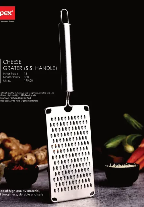 Apex Cheese Grater (S.S. Handle) — Slicers & Graters