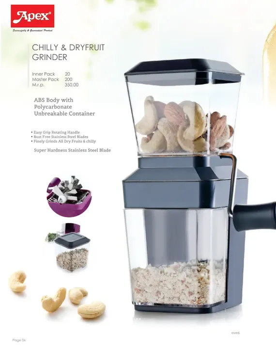 Apex Chilly & Dryfruit Grinder — Choppers & Cutters