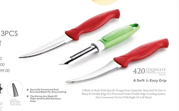 Apex Evanza 3 Pcs Knife Set — Knives & Scissors