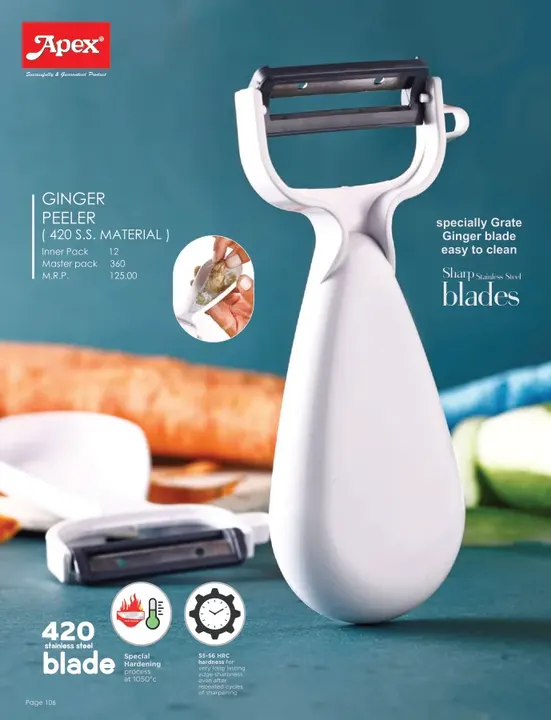 Apex Ginger Peeler — Peelers