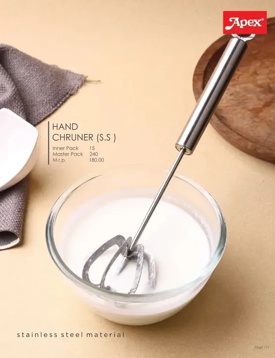 Apex Hand Churner (SS) — Choppers & Cutters