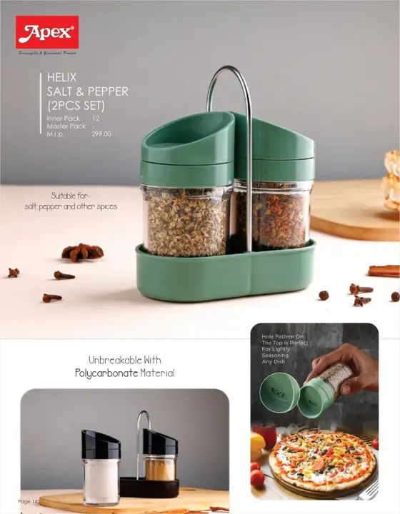 Apex Helix Salt & Pepper — Containers & Jars