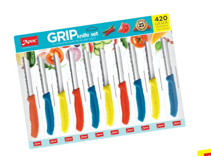 Apex Laser Edge Grip Knife — Knives & Scissors