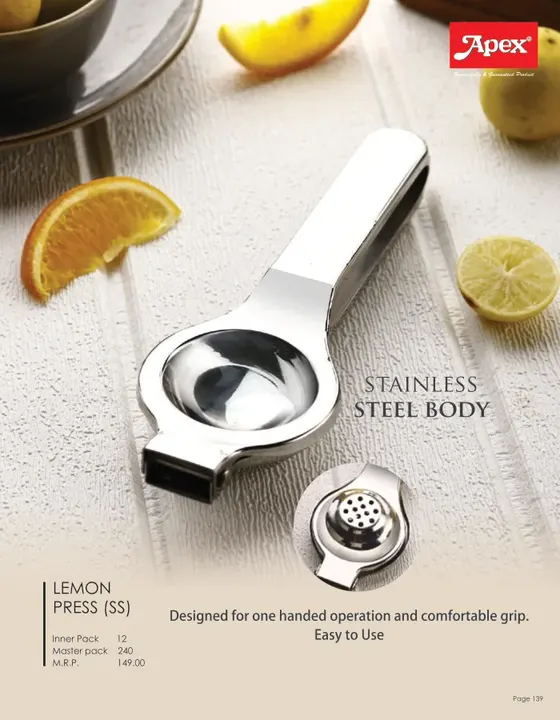Apex Lemon Press (SS) — Juicers & Squeezers