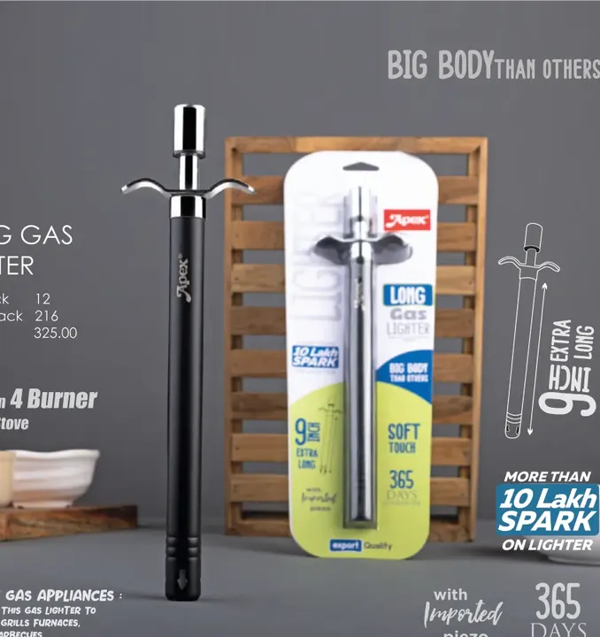 Apex Long Gas Lighter — Gas Lighters