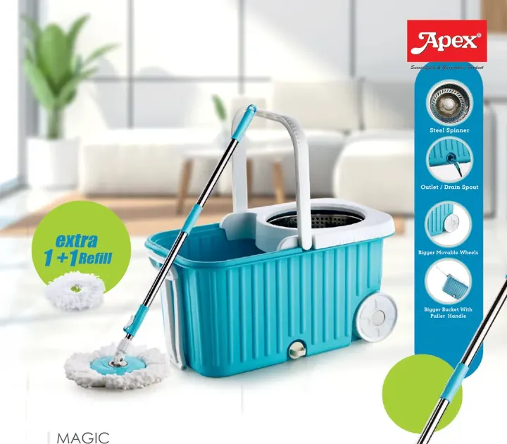 Apex Magic Steel Spin Mop — Cleaning & Bath