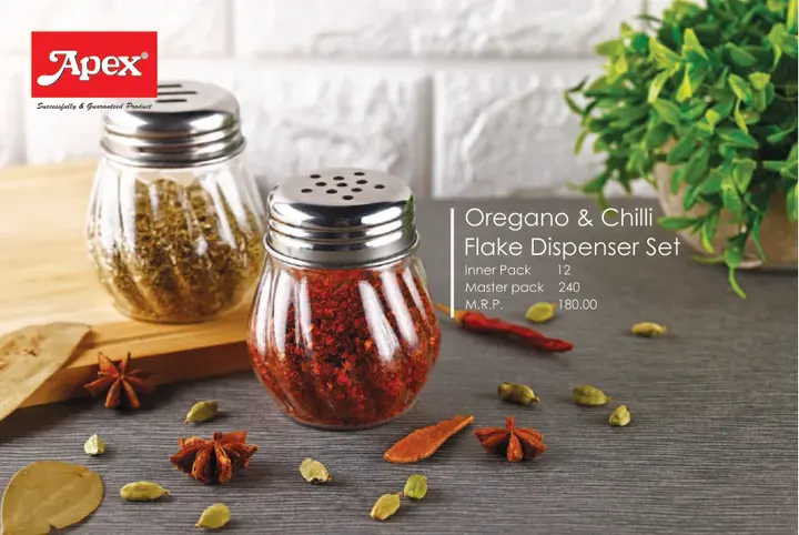 Apex Oregano & Chilli Flake Dispenser Set — Containers & Jars