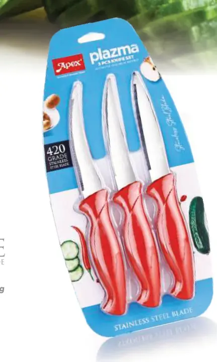 Apex Plazma 3 Pcs Knife Set — Knives & Scissors