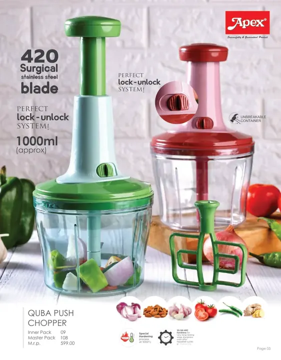 Apex Quba Push Chopper — Choppers & Cutters