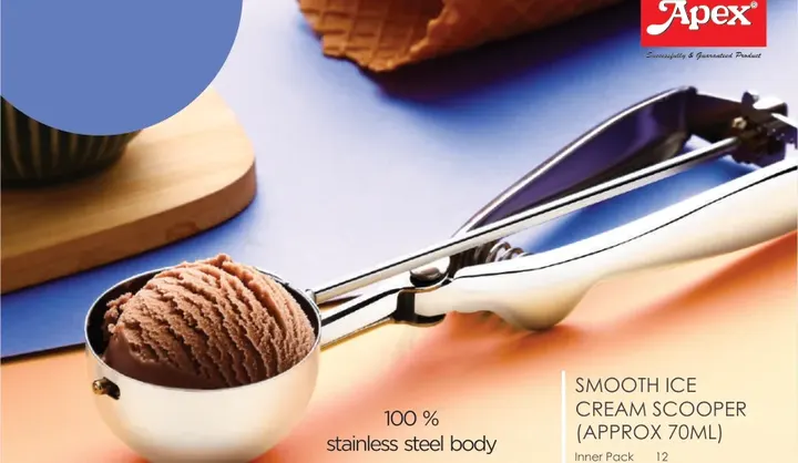Apex Smooth Ice Cream Scooper — Bowls, Cutlery & Serving