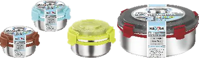 Nayasa Aqua Lock Round — Stainless Steel Containers