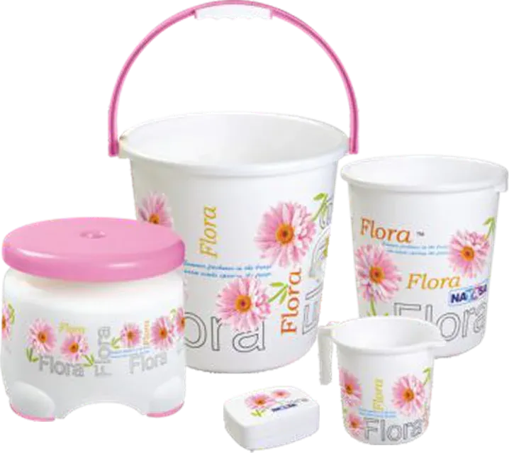 Nayasa Bathroom Set Cozy Prtd 5 Pcs — Bathroom Sets