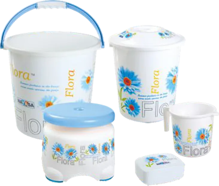 Nayasa Bathroom Set Mini Prtd 5 Pcs — Bathroom Sets