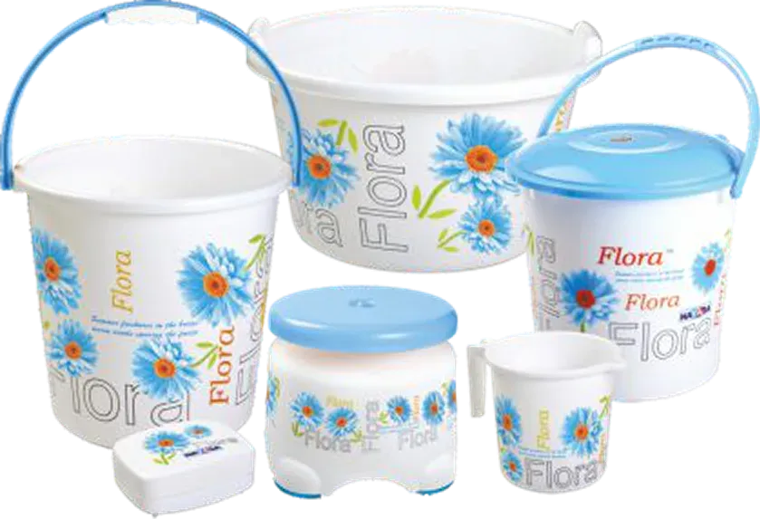 Nayasa Bathroom Set Small Prtd 6 Pcs — Bathroom Sets