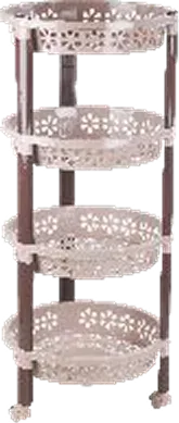 Nayasa Candy Round Trolley — Non Food Storage & Utility