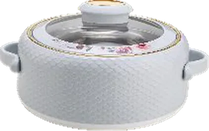 Nayasa Coral Glass Lid — Insulated Casserole with Stainless Steel Inner