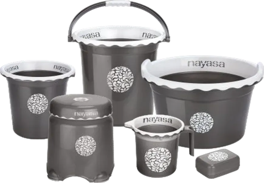 Nayasa Crest Bathroom Set 6 Pcs — Bathroom Sets