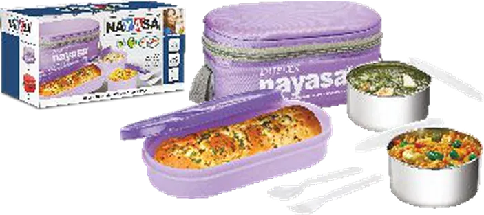 Nayasa Duplelx Deluxe — Soft Insulated Bags with Steel Tiffins