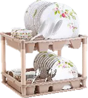 Nayasa Fancy Double Decker Kitchen Tray — Utensil Drying Racks