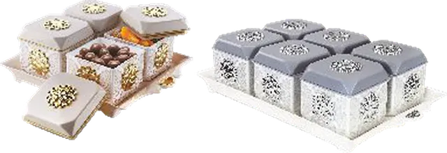 Nayasa Florentine Tray Set — Airtight Servers & Serving Sets