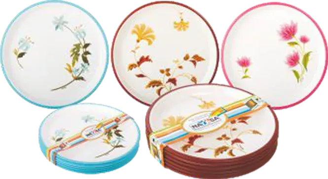 Nayasa Microfresh Round Plate Deluxe — Microwave Safe Plates & Bowls