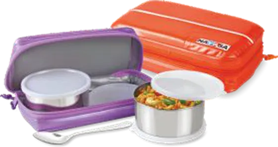 Nayasa Munch — Soft Insulated Bags with Steel Tiffins