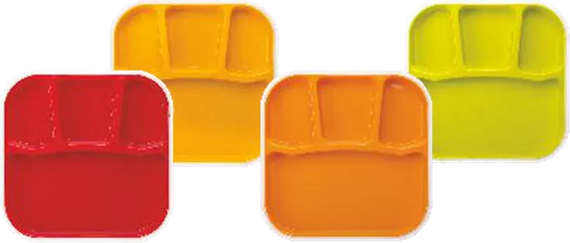 Nayasa Partition Plate Plain — Microwave Safe Plates & Bowls