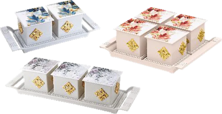 Nayasa Pearl Tray Set — Microwave Safe Dinner Sets