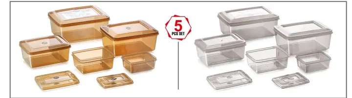 Rhyno Deluxe Container Set — Plastic Storage Containers