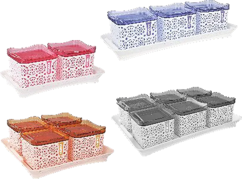 Nayasa Romano Tray Set — Airtight Servers & Serving Sets