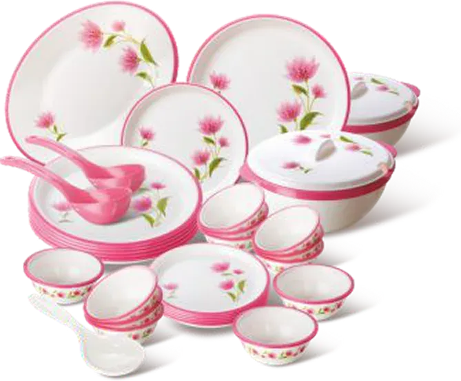 Nayasa Round Deluxe Dinner Set-32 Pc — Microwave Safe Dinner Sets