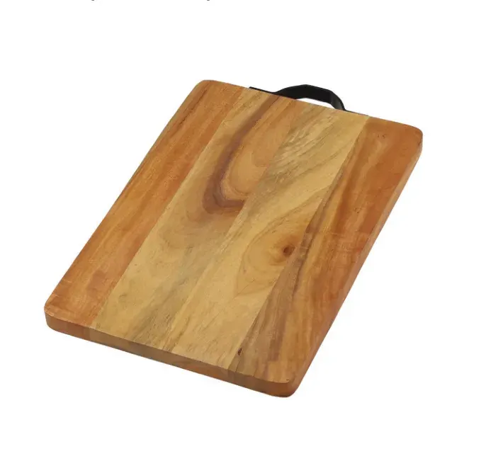 Timberluxe Acacia Wood Chopping Board with Handle (10" × 16") — Chopping Boards