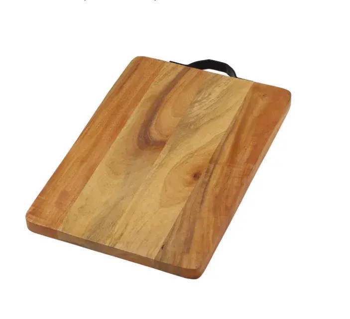 Timberluxe Acacia Wood Chopping Board with Handle (8" × 11") — Chopping Boards