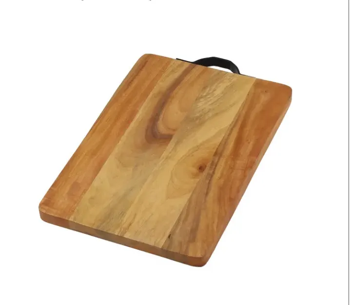 Timberluxe Acacia Wood Chopping Board with Handle (9" × 13") — Chopping Boards