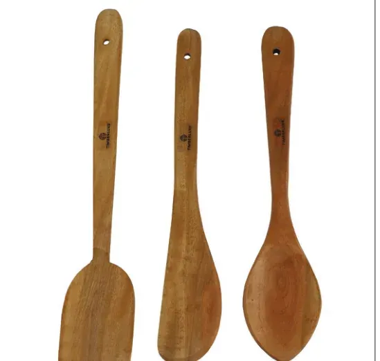 Timberluxe Neemwood 3 Pc Spoon Set — Wooden Spoons