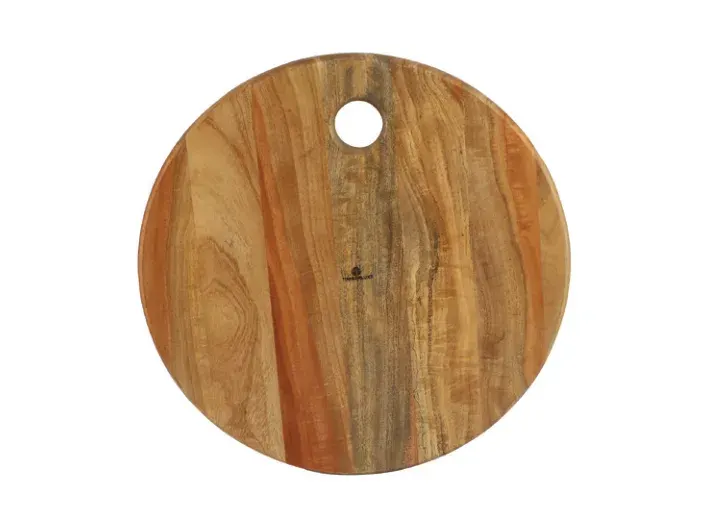 Timberluxe Round Serving Platter & Cutting Board (12" × 12") — Chopping Boards